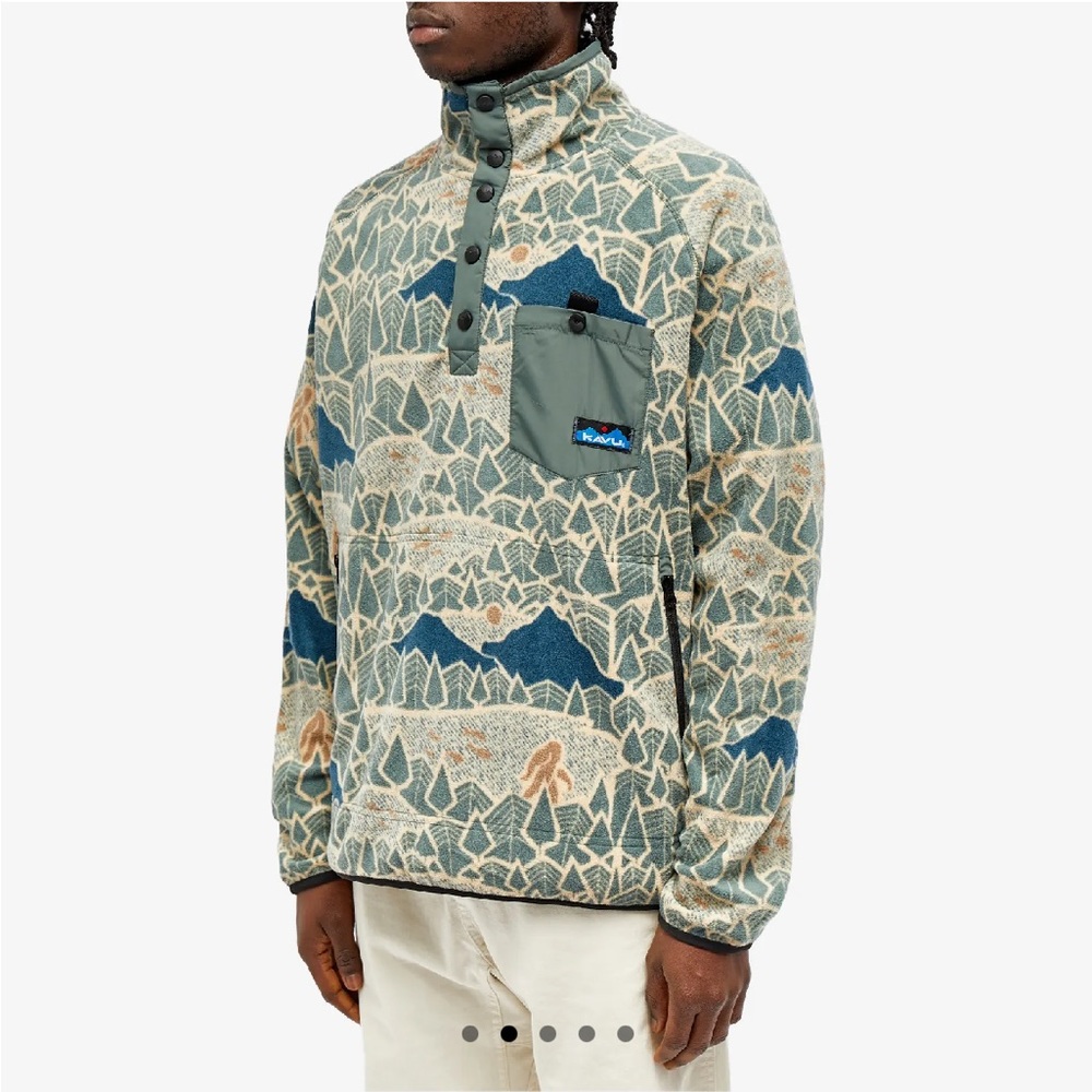 Kavu Teannaway Snap Fleece in Sasquatch Dunes Small NWT